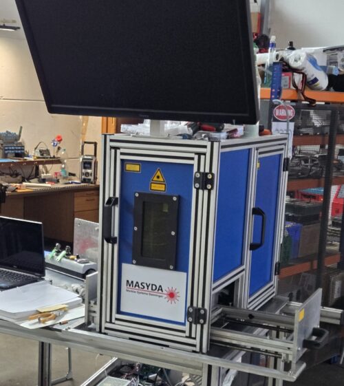 Fiberlaser Maschine Komplett ! Schiebetisch für halbautomatisches arbeiten